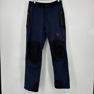 Mammut Pants Men Large Black Trekking Outdoors Soft Shell Hiking Softech